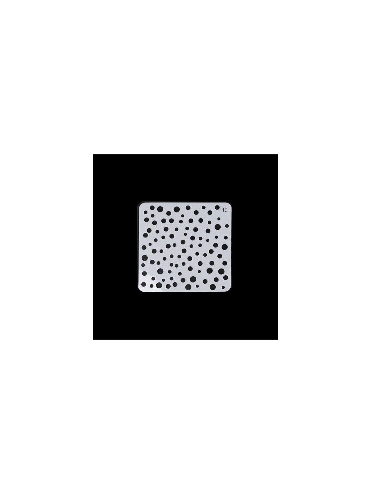 Stencil - polka dots - 13 x 13cm