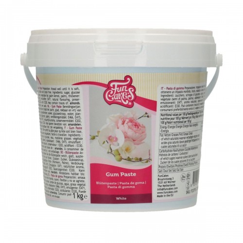 FunCakes Gum Paste White - white 1kg