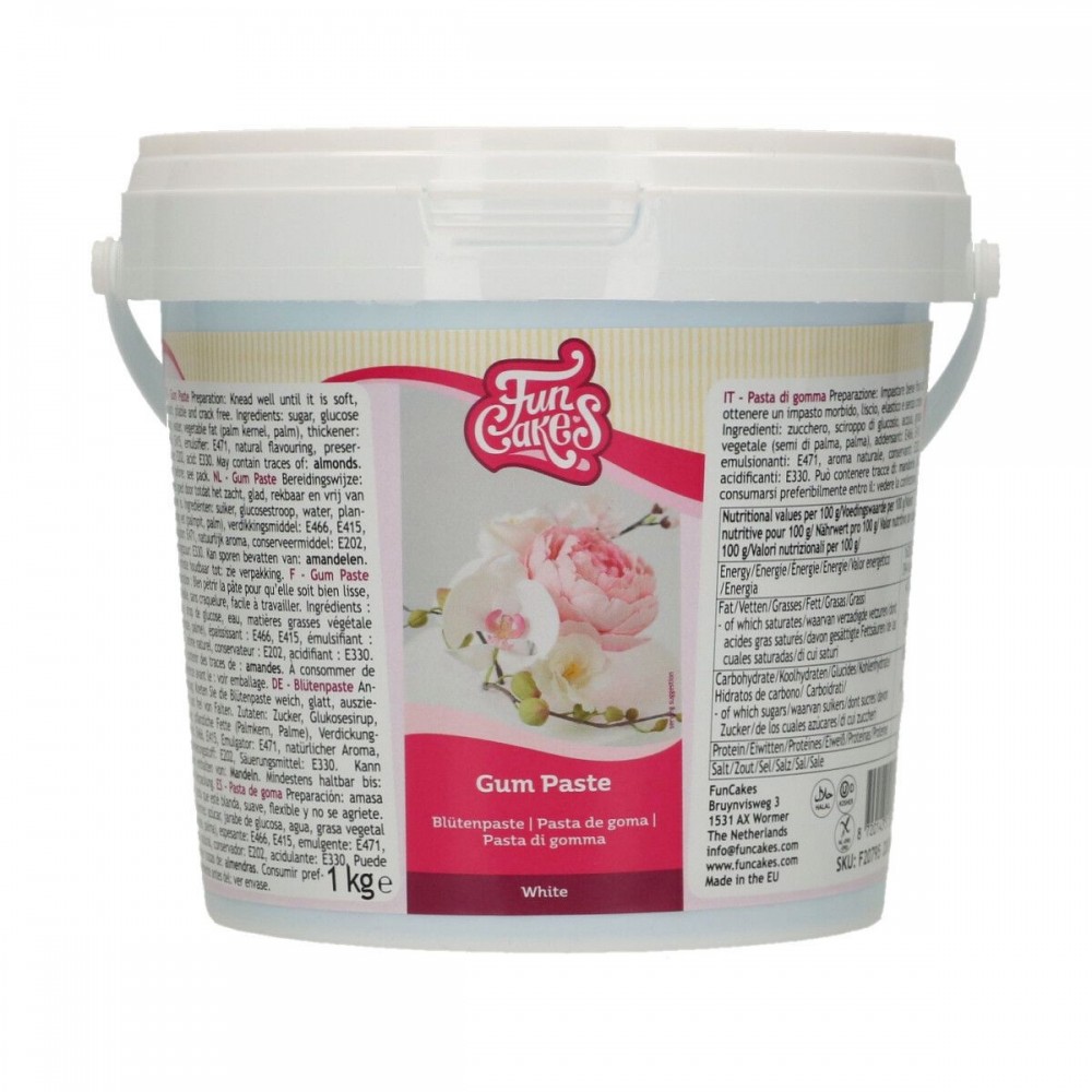 FunCakes Gum Paste White - white 1kg