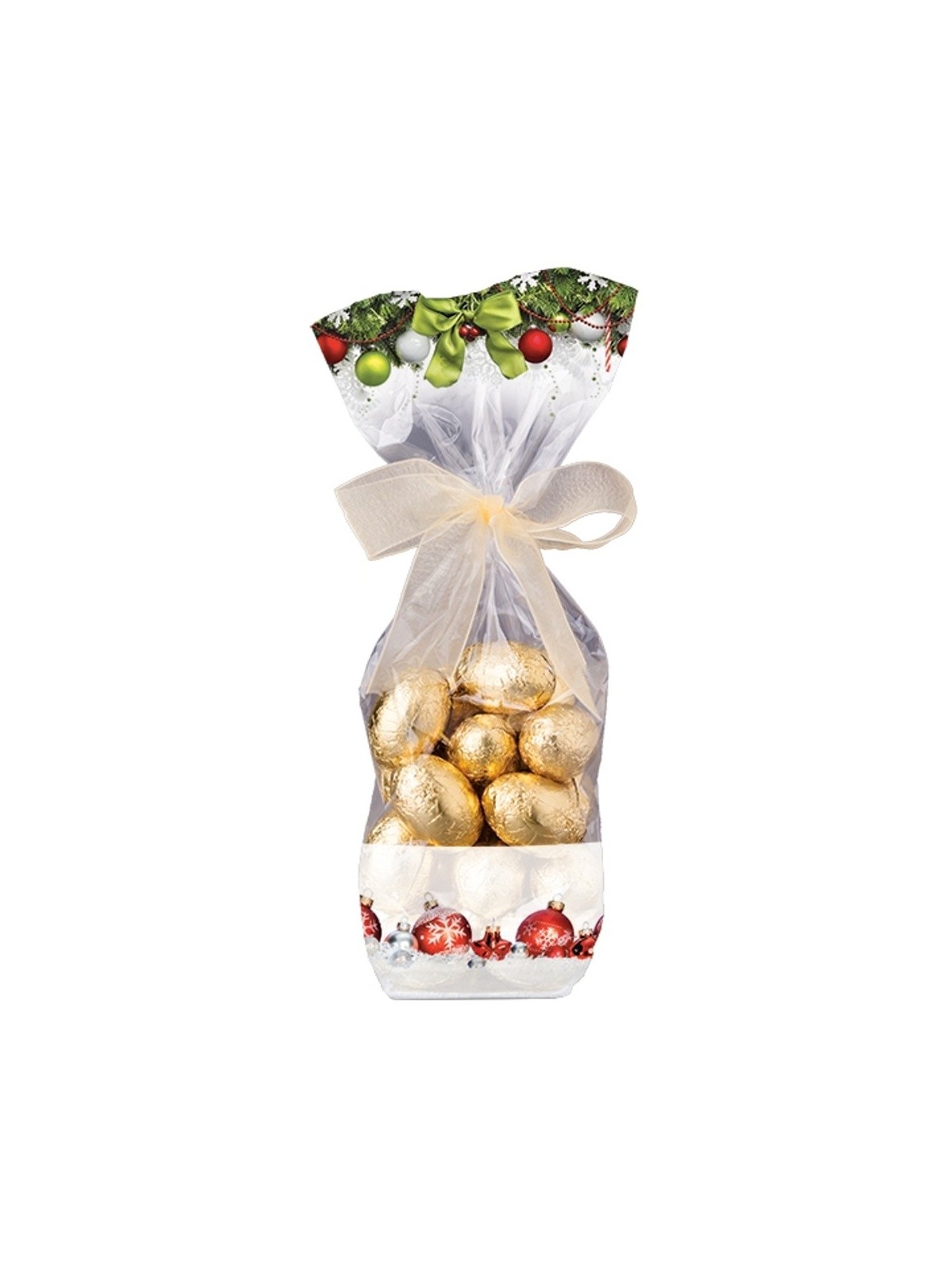 Cellophane bag medium - Christmas decorations - 15x24cm - pack of 10