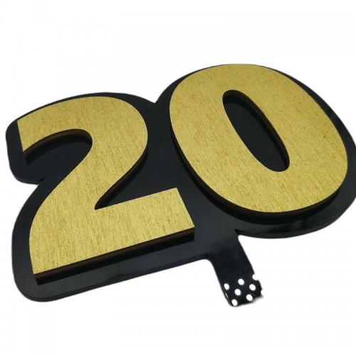 3D Cake topper - Jubilee 20