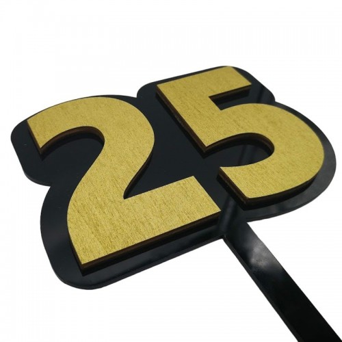 3D Cake topper - Jubilee 25