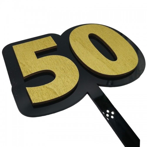 3D Cake topper - Jubilee 50