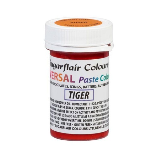 Sugarflair Universal Gel Colour - Tiger 22g