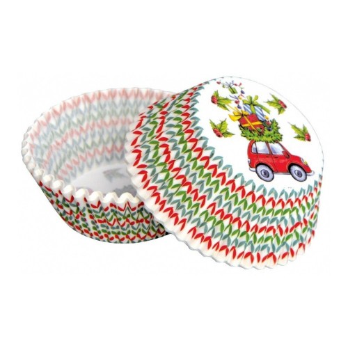 Pastry baskets - Christmas - pickled car - 50 pcs