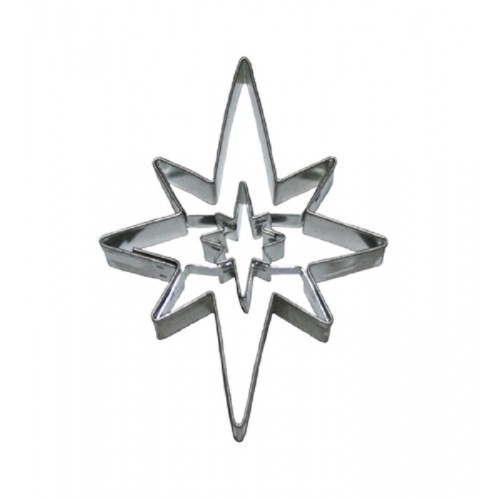 Cookie Cutter - Star 8-pointed + small star