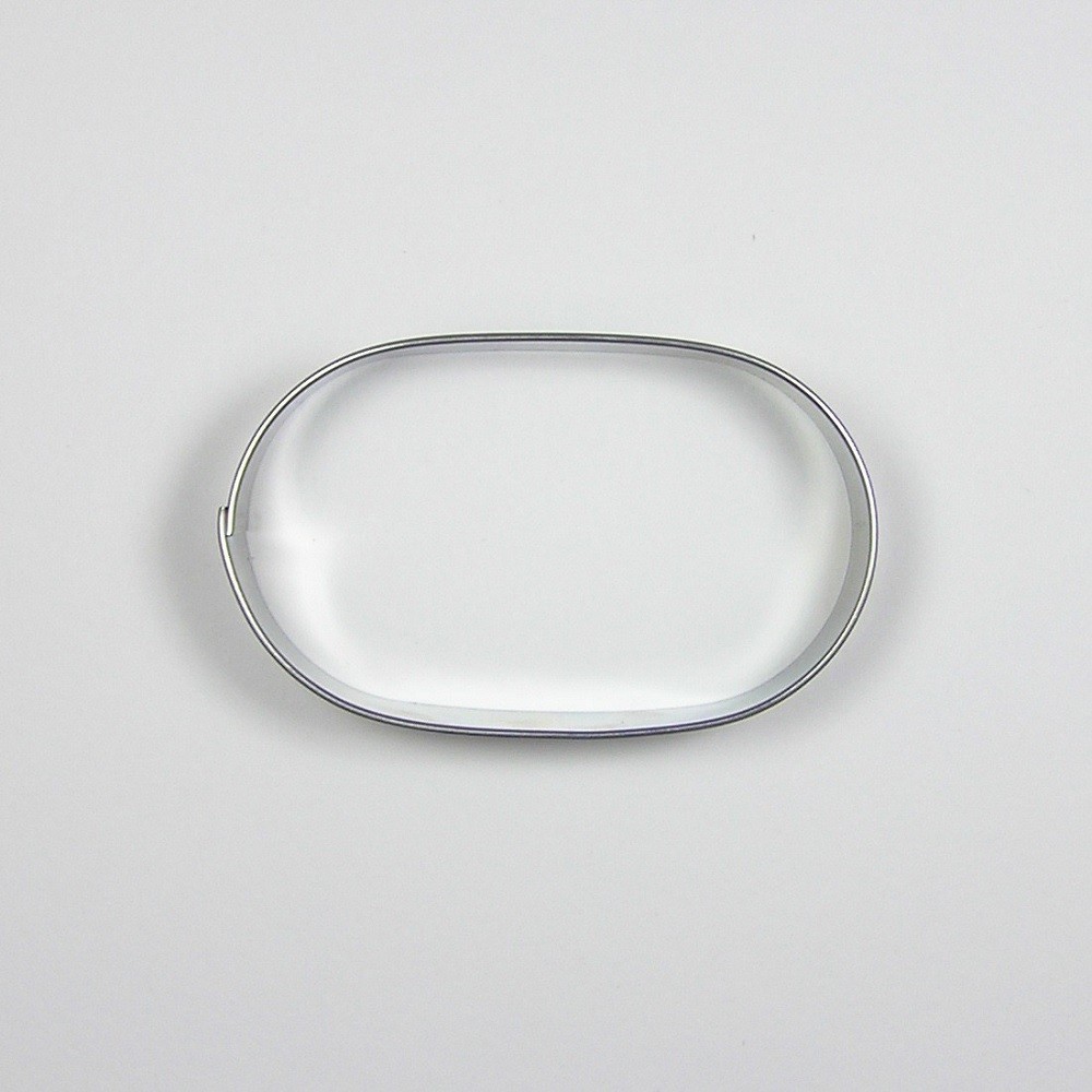 Edelstahl-Ausstecher - Mokka oval 5 cm