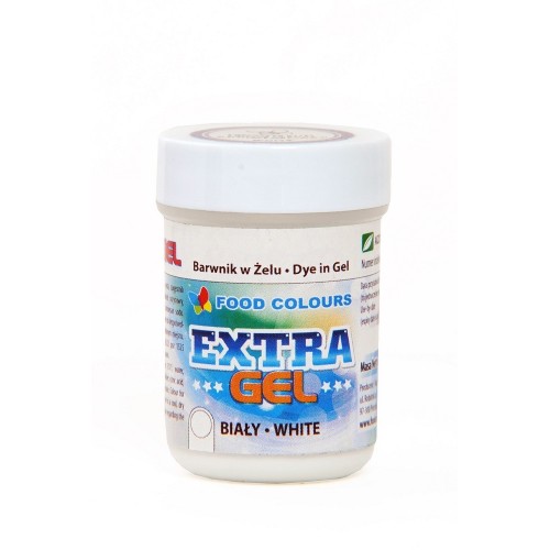 Food Colours - Gel Farbe weiss extra - extra weiß 35 g