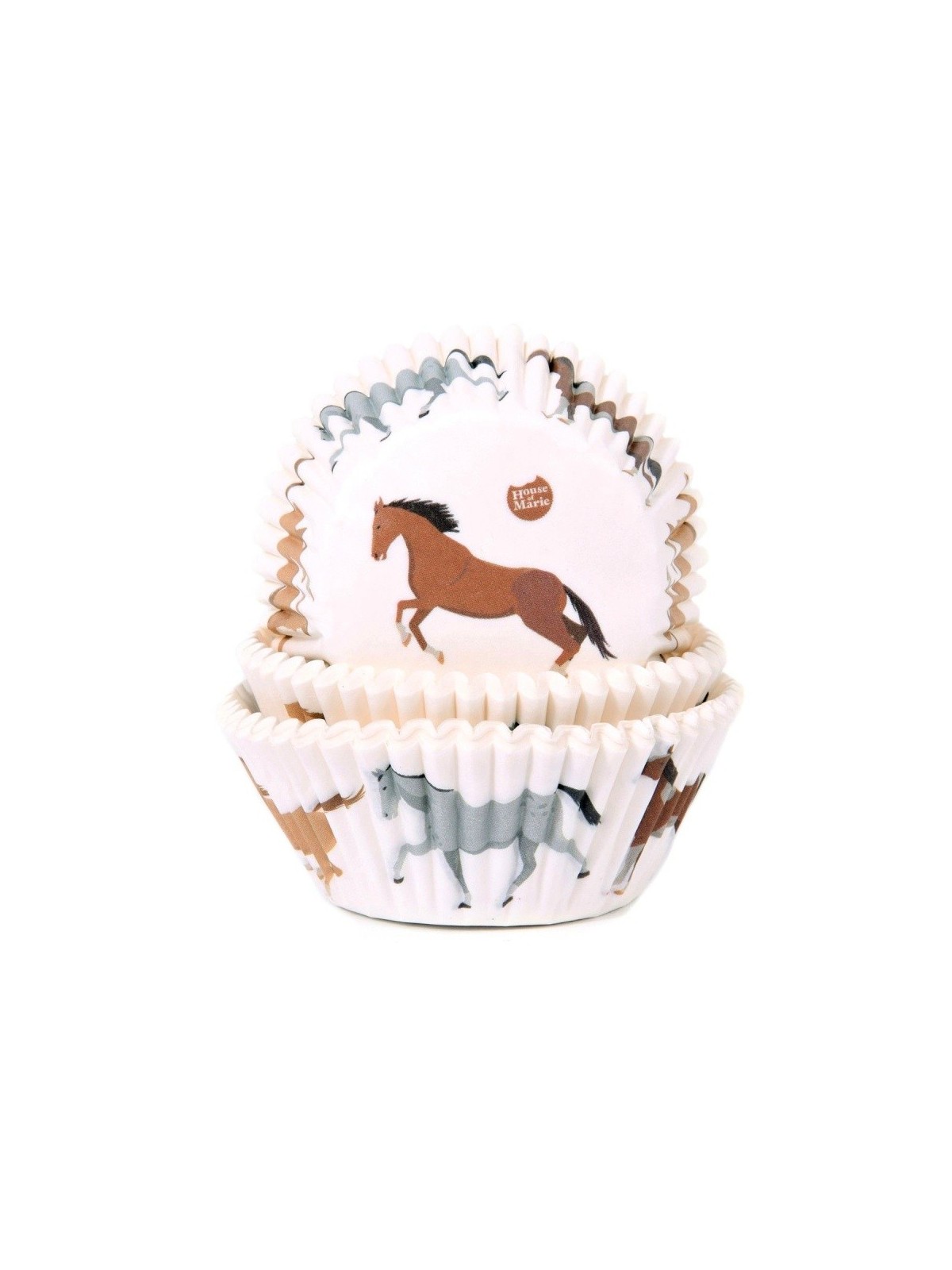 House of Marie mini Baking Cups - Horses 50pcs