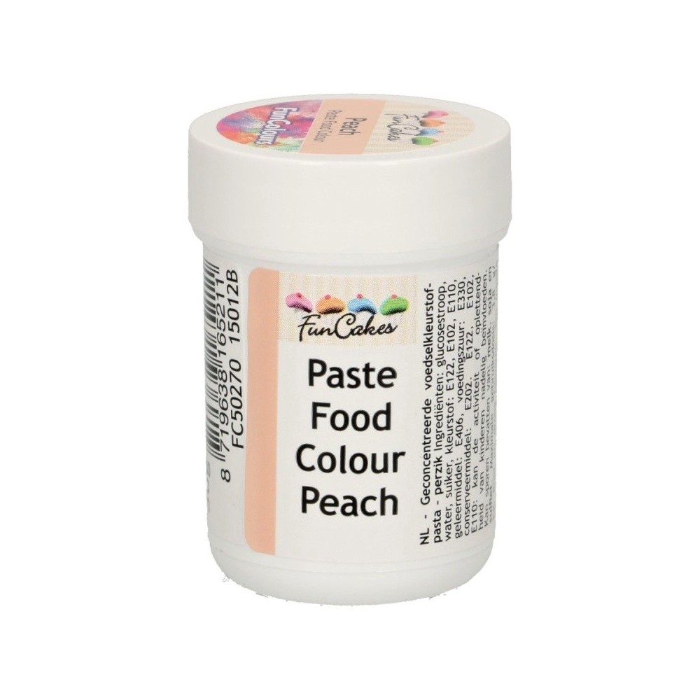 DISCOUNT: FunColours paste food colour - peach - cup 30g