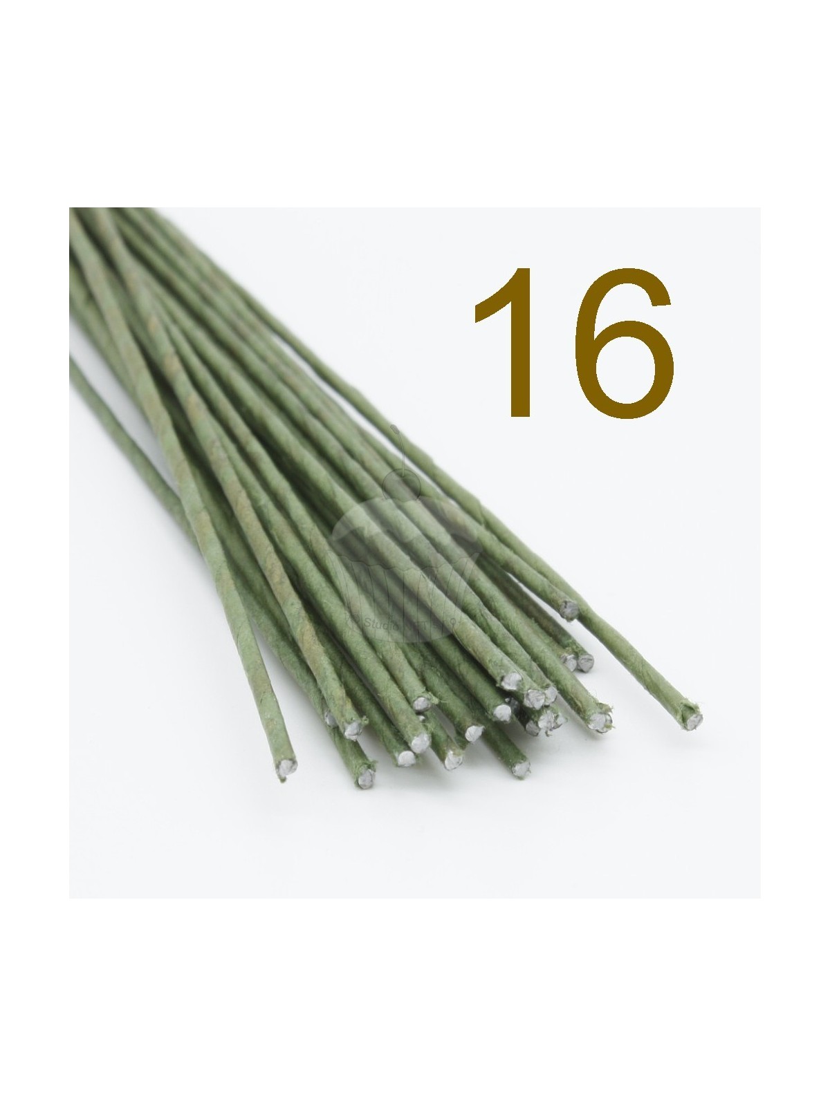 Caketools - 16 green flower arranging wires - 25 pcs.