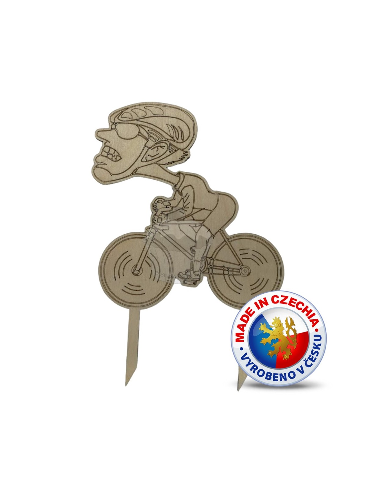 Wooden picks for cake - Cyclist 2