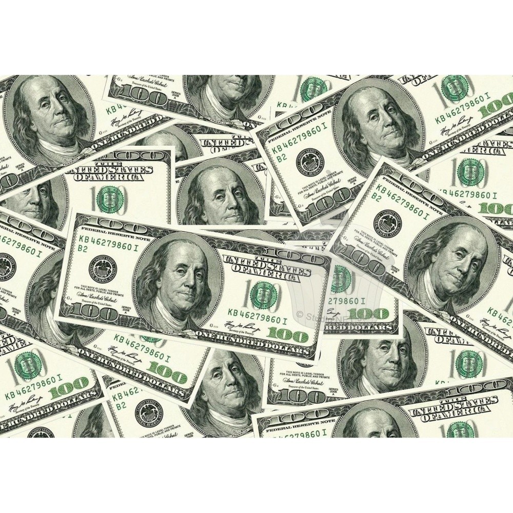 Edible paper "100 dollar bills - wallpaper" - A4