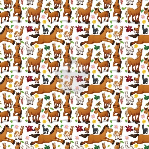 Edible paper "horse - wallpaper" - A4