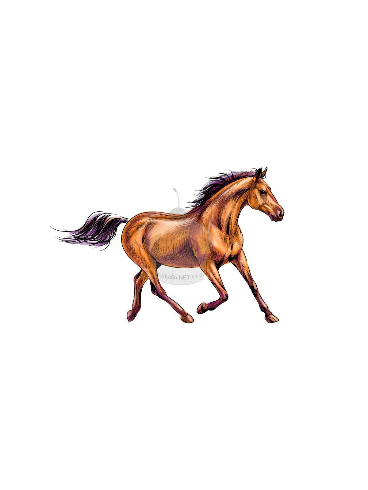Esspapier "Pferd 9" - A4