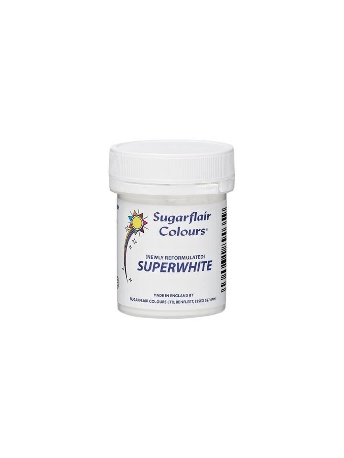 Sugarflair - superwhite - pulverisierter Weißgrad - 20g