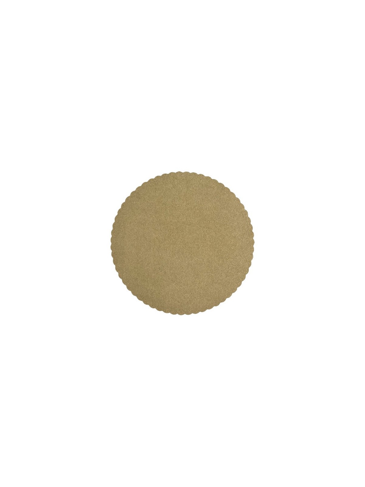 KRAFT paper cake mat 22cm - with fat barrier 10 pcs