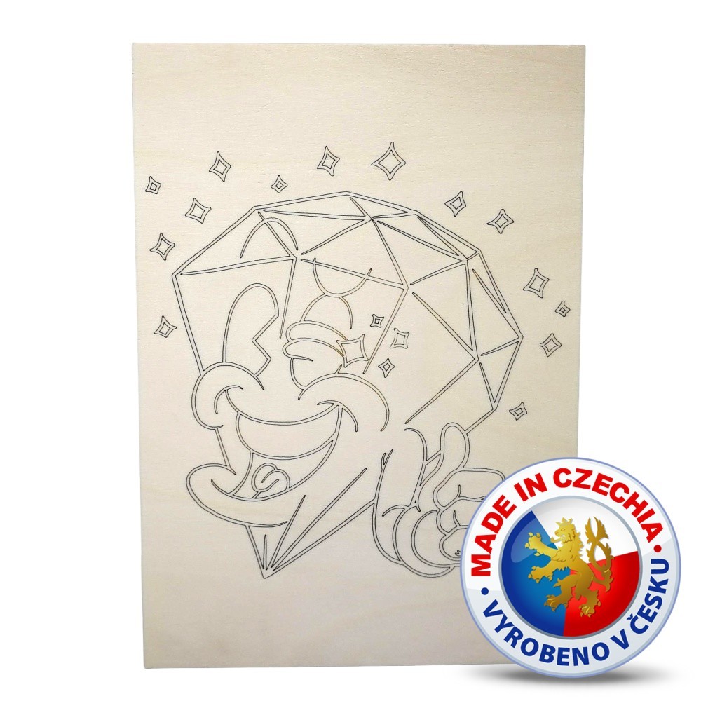 Wooden coloring pages - Diamond