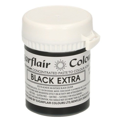 Sugarflair Gel Colour Extra Black - Extra Black 42g