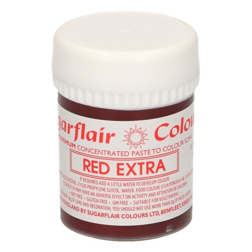 Sugarflair gel color EXTRA RED - extra red 42g