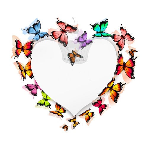 Butterfly heart - A4