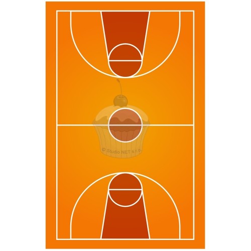 Edible paper "Basketball court" A4