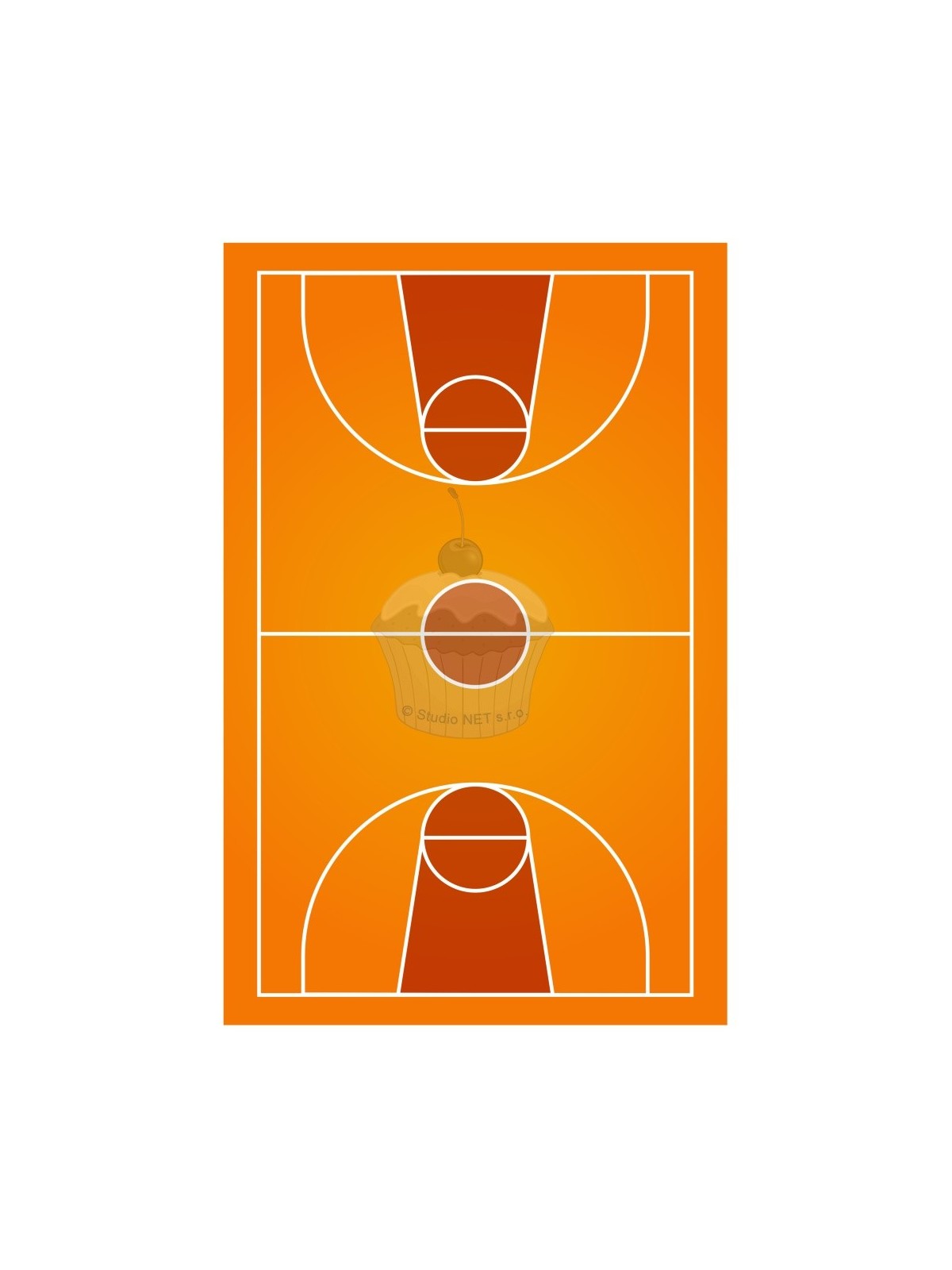 Edible paper "Basketball court" A4