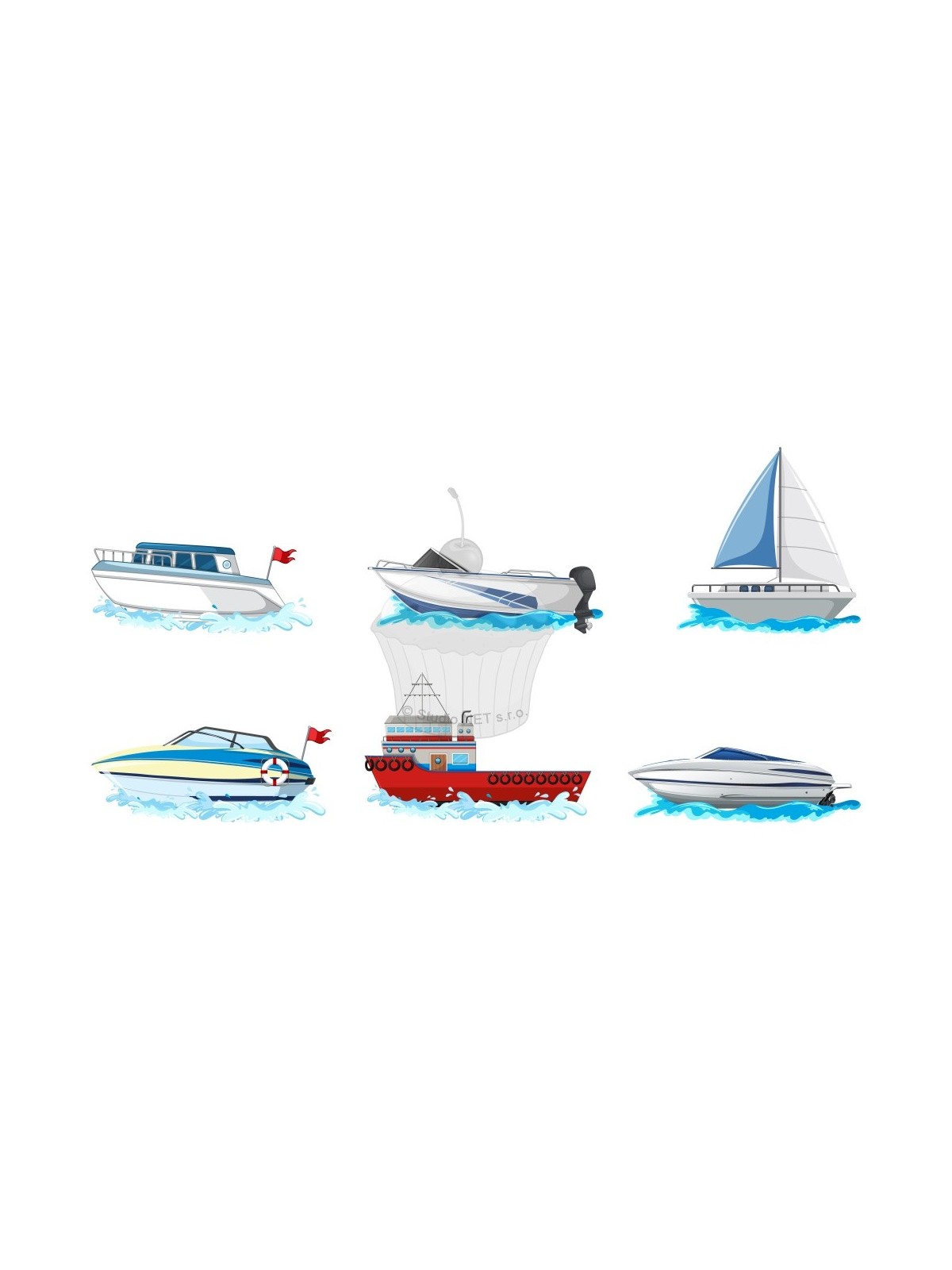 Edible paper "Motor boats" A4