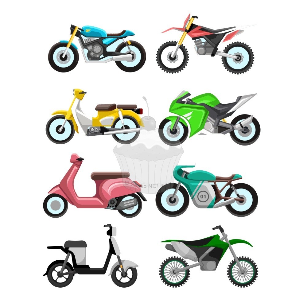 Edible paper "Motorbikes 3" A4