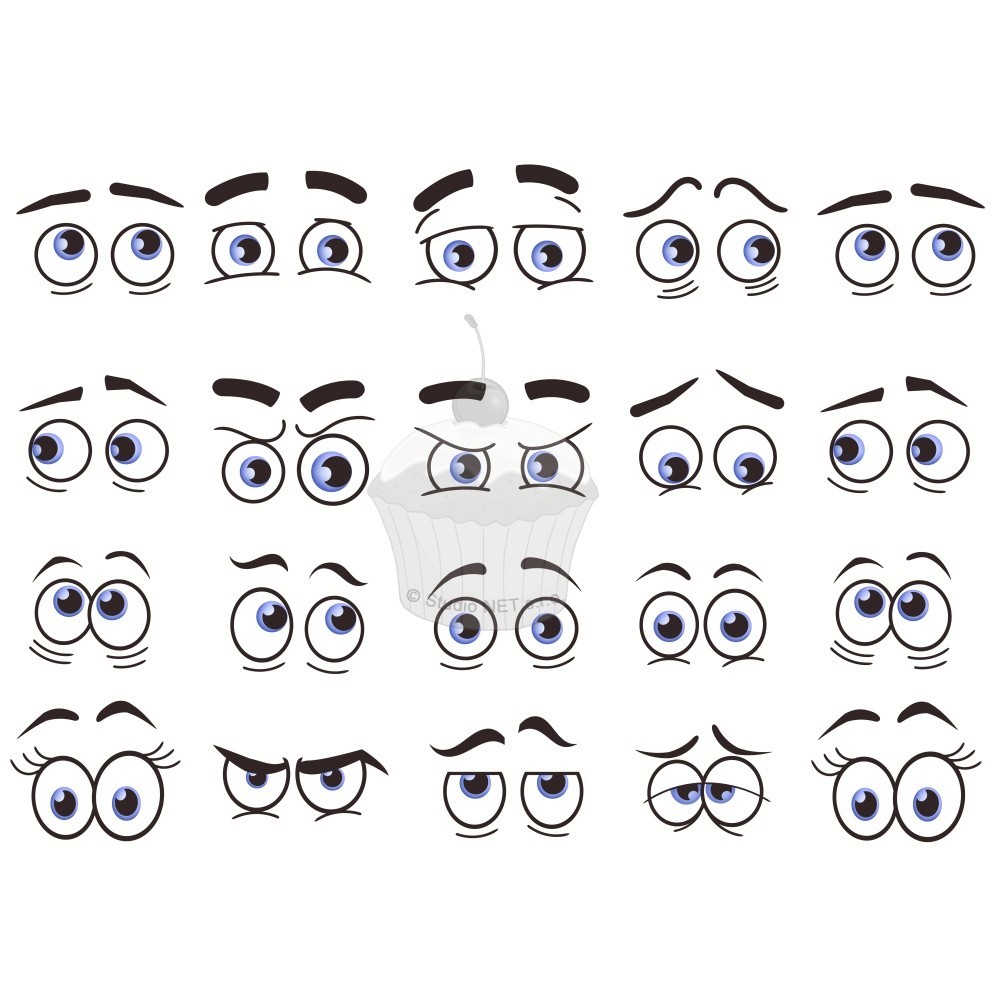 Edible paper "Eyes cartoon 5" A5