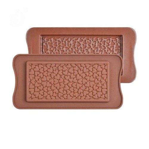 Breakable Heart Bar Chocolate Silicone Mold 3D Hearts Mold Pastry Fondant  Chocolate Mold 