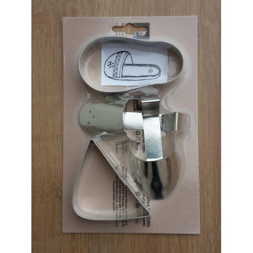 Set of cookie cutters - slipper