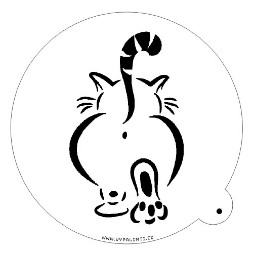 Stencil template - Cat on the go