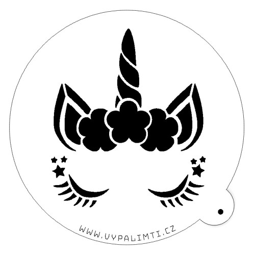 Stencil template - Unicorn