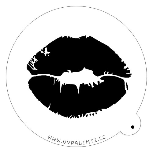 Stencil-Vorlage - Lippen