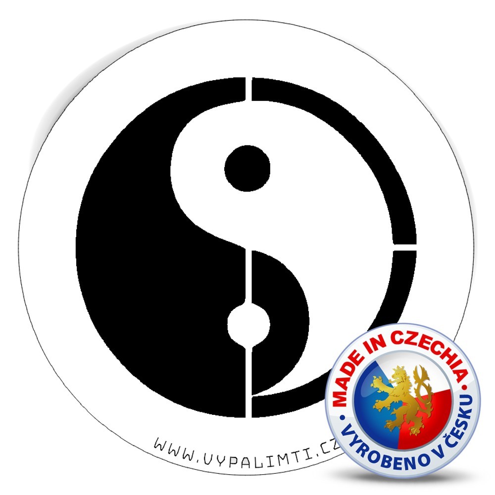 Stencil Vorlage - Yin und Yang