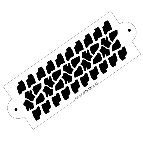 Stencil template - Tire print