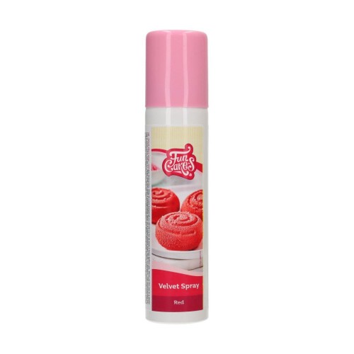 FunCakes Velvet Effect Spray - red 100ml