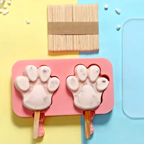 Silicone popsicle mold - Dog's paw