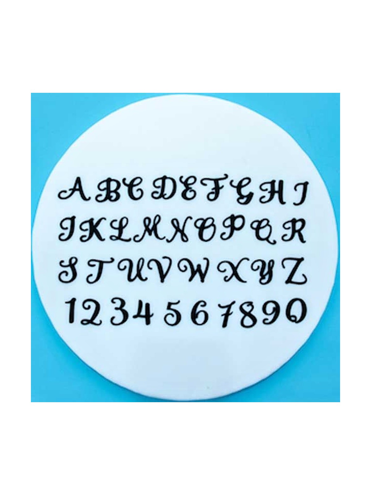 FMM Swirly alphabet and numbers - 2-2,5cm