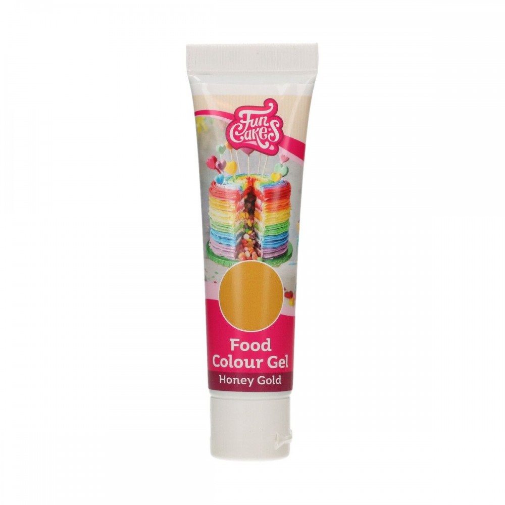 FunCakes food colour gel -  Honey gold  30g