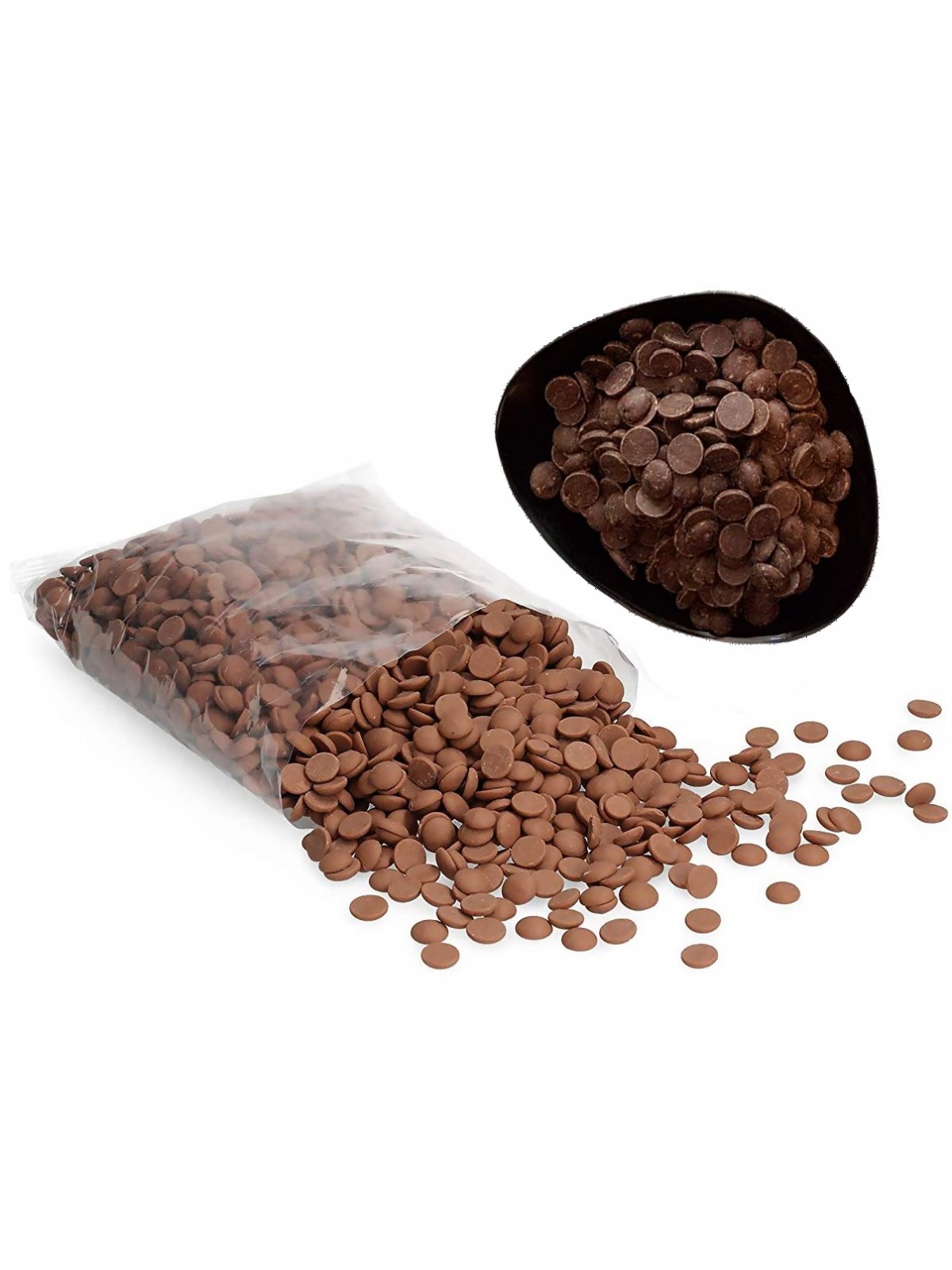 Caribe latte - milk coating - milk chocolate discs - 500g