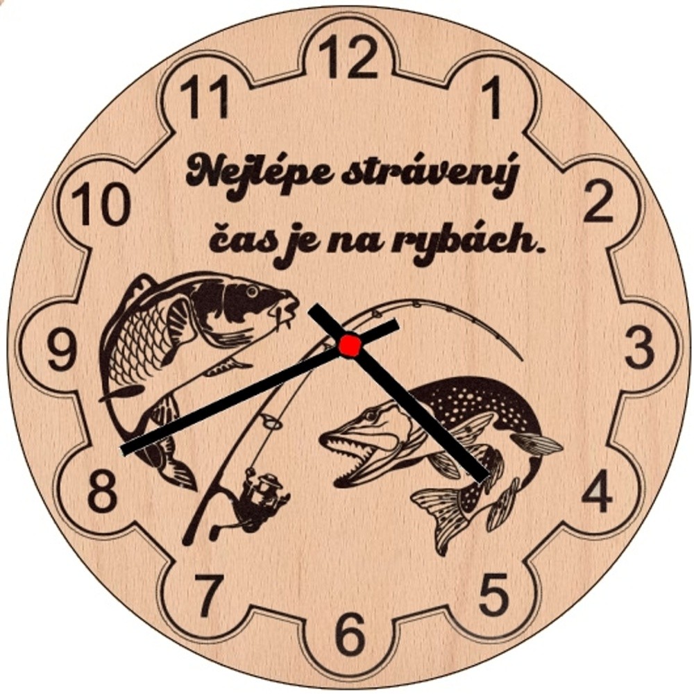 Wall clock - Fisherman