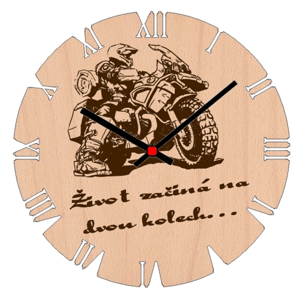 Wall clock - Biker