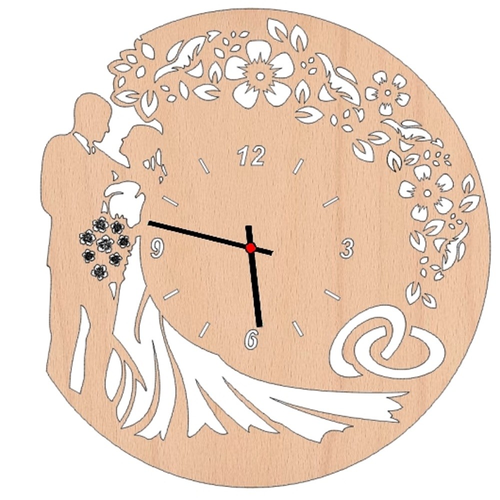 Wanduhr - Hochzeit