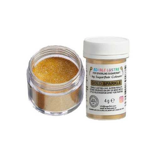 Sugarflair Edible Lustre Colour - Gold Sparkle 4g