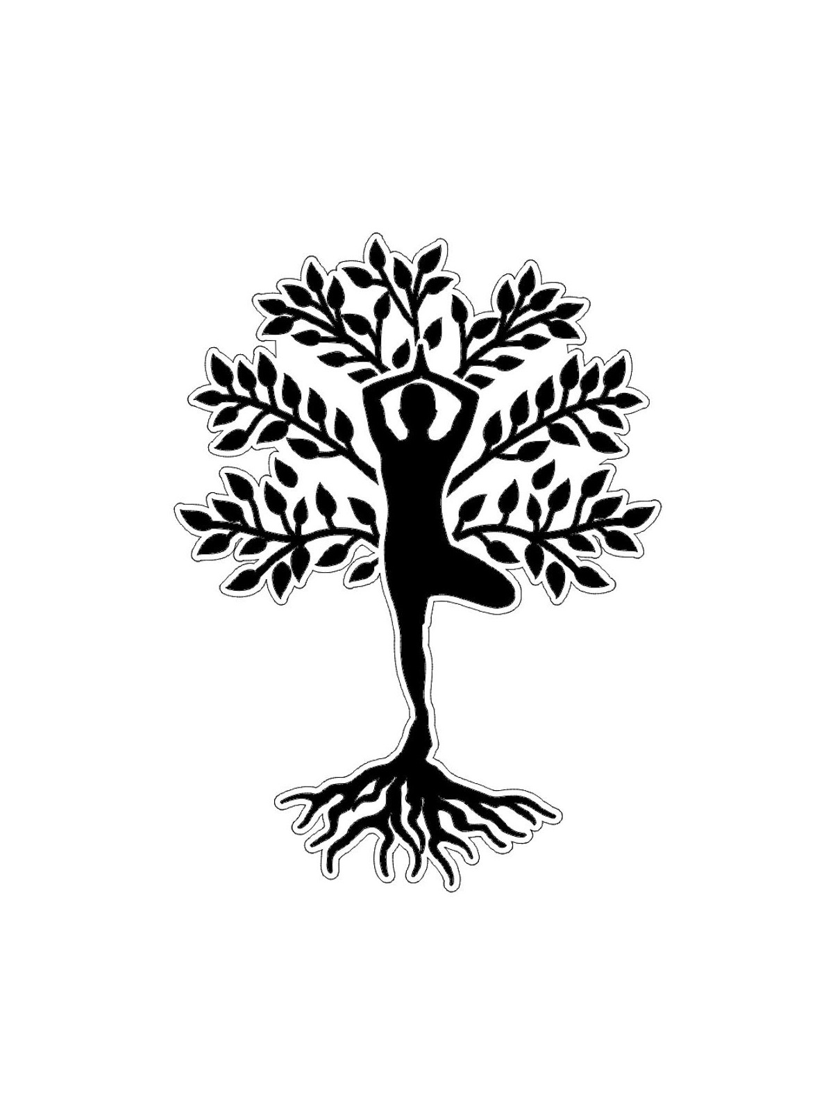 Wall mural - Yoga tree