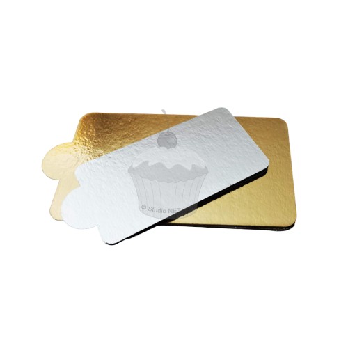 copy of Pad for single servings - gold / silver - triangle 12 x 8cm - 10 pcs