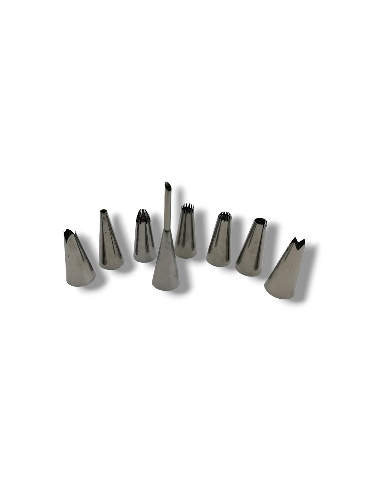 Set of pastry tips with filling tip 8 pcs