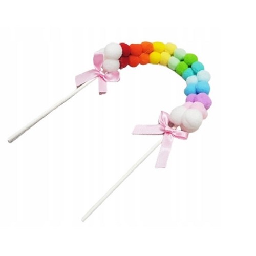 Arch-shaped pick for cake - colorful balloons